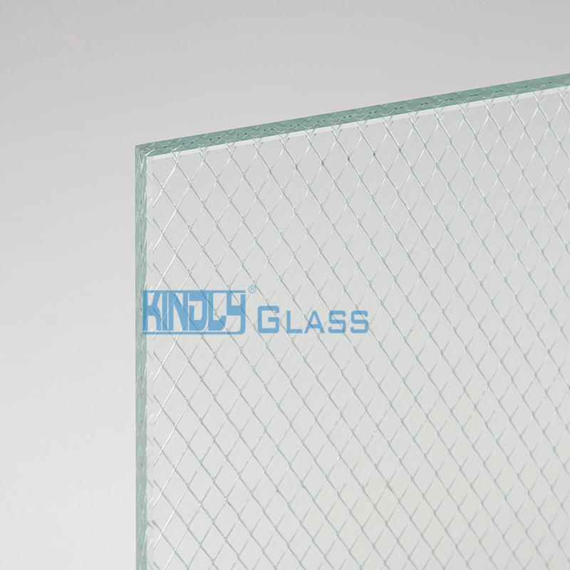 EVA Aluminium Net Clear Laminated Glass